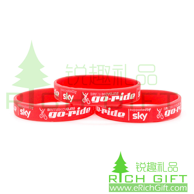 2016 Newest custom Silicone wristband for Bicycle rider