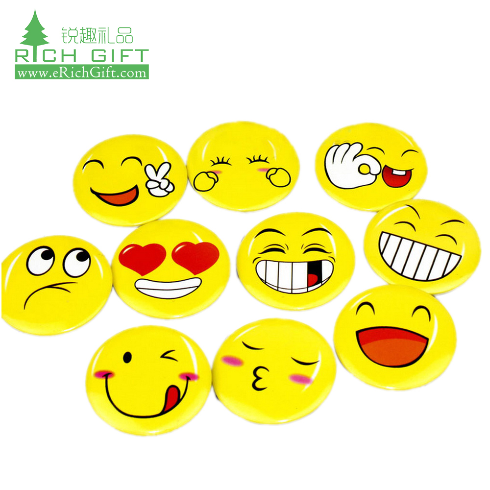 Decoration cheap custom cartoon heart elegant emoji mount pop pin different expression emotion society emoji button badge
