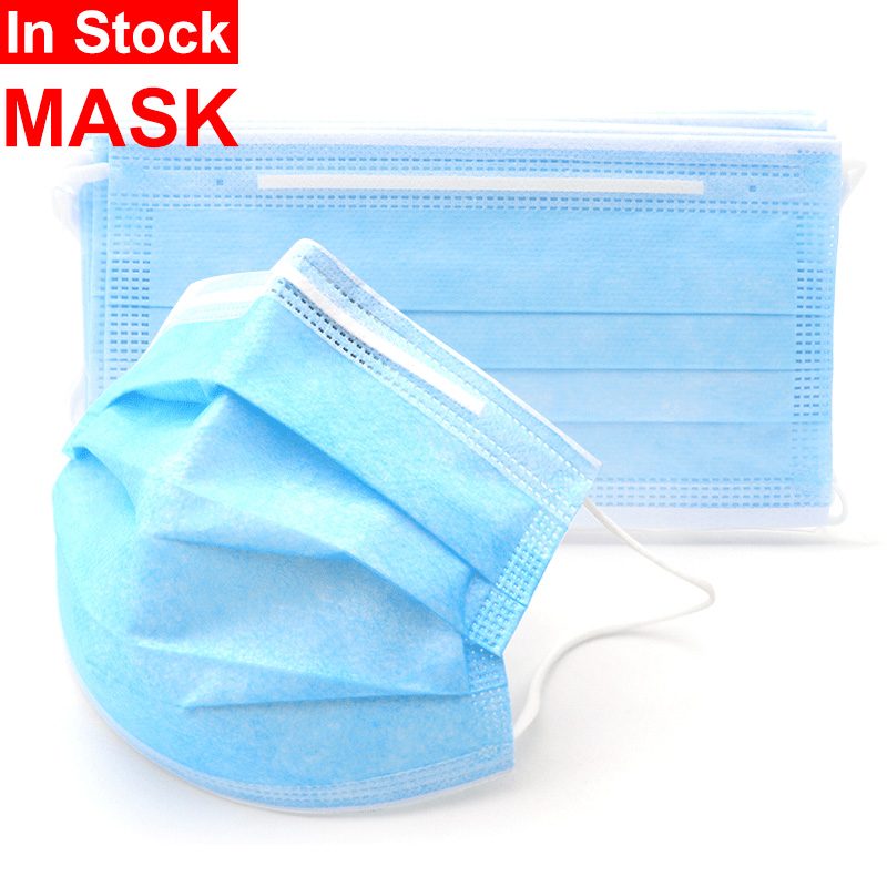 in stock coronavirus 3 Ply Disposable protective Face Mask ffp2 covid-19 facemask