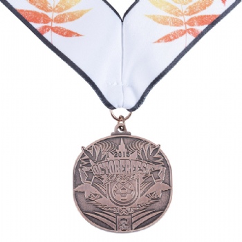 Iron/brass stampted medal for OCTOBEREEST 2015 