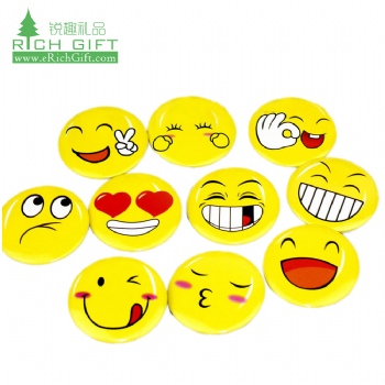 Decoration cheap custom cartoon heart elegant emoji mount pop pin different expression emotion society emoji button badge
