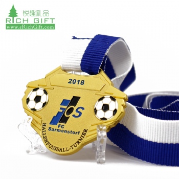 High quality bulk buy custom design metal 3d gold plated cheap soccer medals from china