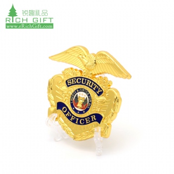 High quality custom design your own metal zinc alloy gold plated enamel security challenge coins for souvenir