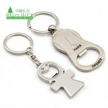 High quality no minimum customized metal engraved souvenir bottle opener keychain custom logo