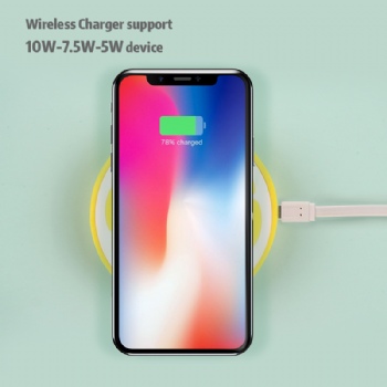 10w wireless charger custom smart portable mobile phone pad for apple fast qi wireless charger for iphone samsung android