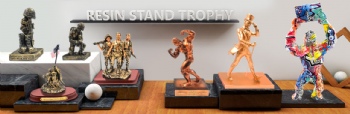 High quality logo custom military/sport style various series resin stand trophy cup for souvenir